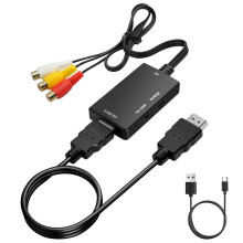 Eratiqu AV to HDMI Converter, Female RCA to HDTV C