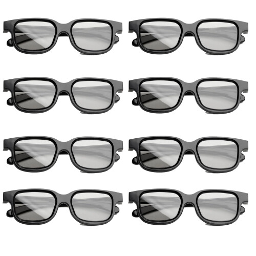 8PCS 3D Glasses, 3D Glasses for Cinema, Augmented