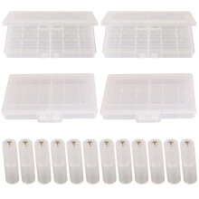 GTIWUNG 4Pcs AA/AAA Battery Storage Case Holder Bo