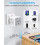 Multi Plug Adapter with 3 USB, 4 Way Multi Plug Ex 3