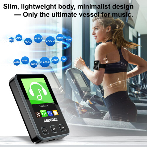 Mp3 Players with Bluetooth 5.3, 32GB Mp3 Player Wi 1