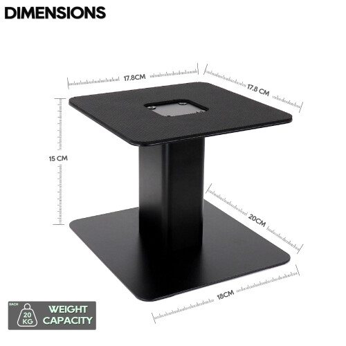 Desktop Speaker Stands(Pair) - Heavy Duty 17.8 x 1 1