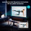 Mini Projector,Support 4K 1080P Portable Projector 4