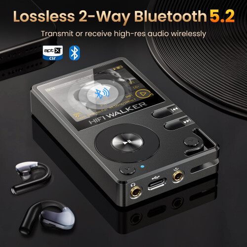 HIFI WALKER H2 MP3 Player – High Res Audio DAP wit 2