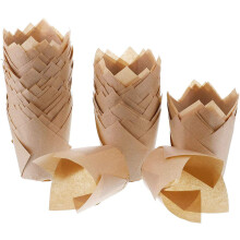 200pcs Cupcake Liners Baking Paper Cups Holders Greaseproof Muffin Cases Wrappers for Wedding Birthday Party Baby Shower, Standard Size (Natural)