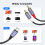 MOSWAG USB C to RCA Audio Cable,USB-C to 2 RCA Typ 6