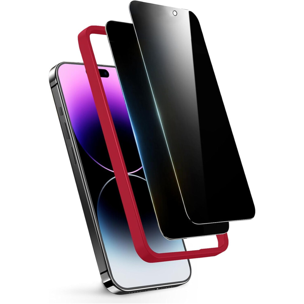 2 Pack Tempered Glass For Compatible With Iphone 14 Pro Max Privacy Screen Protector For Compatible With Iphone 14 Promax 9H Hardness, Anti-Spy, Easy 9048212082699