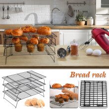Kitchen Gadgets ZKCCNUK Rack Three-layered Folding Rack Drying Cake Rack Drying Net Cake Kitchen Utensils Home Decor Clearance