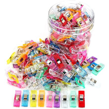 100 Pcs Sewing Clips with Plastic Box, Assorted Bright Colors, Premium Quilting & Crafting Clips – Multipurpose Craft Supplies