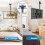 PERLESMITH Ceiling TV Bracket - Adjustable Swivel 5
