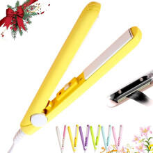 Hair Curling Compatible with LCD1 Artist Curler, Thin & Mini Hair Curlers, Portable Ceramic Flat Curling Iron for Straightening