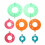 N067 - Pompom maker - create yarn balls multicolor one size 2
