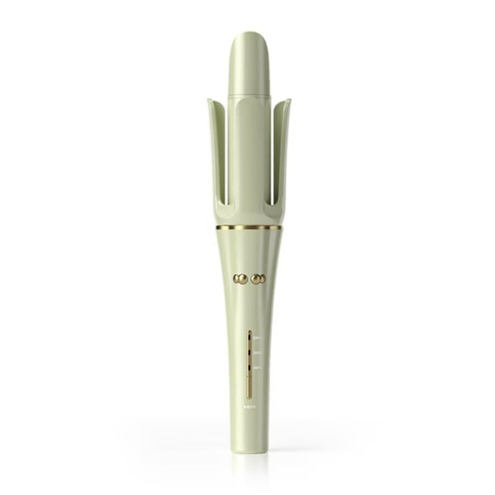 Beige Wave Curling Iron Large Barrel Hair Waver For Loose Curls With Fast Heatup Adjustable Temp Auto Shutoff