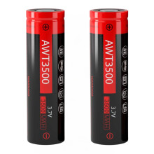 RVB 3500mAh Rechargeable Batteries Flat Top 35A 3.