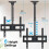 PERLESMITH Ceiling TV Bracket - Adjustable Swivel 3