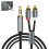 Phono Mini Jack Stereo Lead RCA to 3.5mm Cable Hea 1