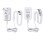 4.5v Power Adapter with 3 Output Jacks Compatible 1