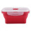 VIFERR Lunch Box3Colors350ml Ορθογώνιο κουτί Bento από σιλικόνη Πτυσσόμενο κουτί φαγητού για 1
