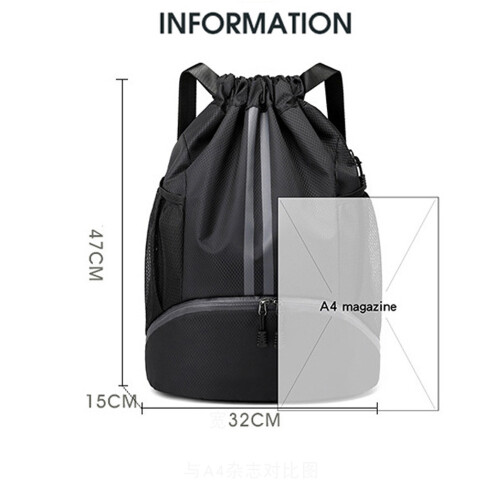 Αδιάβροχες τσάντες Unisex Ανθεκτική τσάντα αθλητικής μπάλας με θήκη για παπούτσια 1