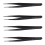 4X Black Metal Straight compatible with Sharp Tip Tweezer 1