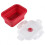 VIFERR Lunch Box3Colors350ml Ορθογώνιο κουτί Bento από σιλικόνη Πτυσσόμενο κουτί φαγητού για 3