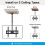 PERLESMITH Ceiling TV Bracket - Adjustable Swivel 6