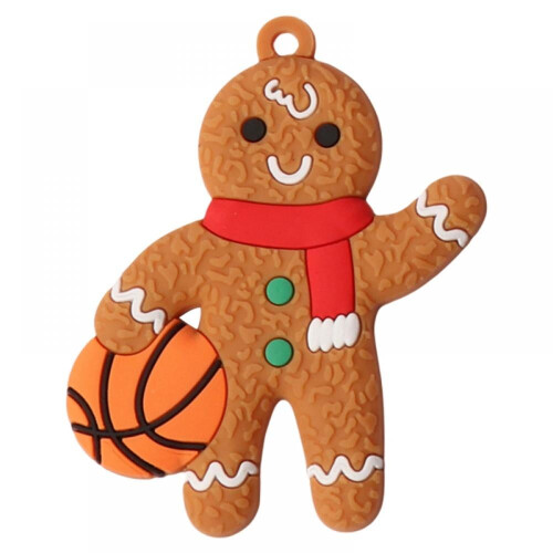 Conjunto de 12 enfeites de Natal Orchip em formato de boneco de gengibre, 7,6 cm (3 polegadas), kit de decoração para casa de boneco de gengibre.