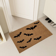 Tappetino in stile palma imitazione, decorazione di Halloween, zerbino per porta d'ingresso, decorazioni di Halloween per esterni, offerte del