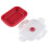 VIFERR Lunch Box3Colors350ml Ορθογώνιο κουτί Bento από σιλικόνη Πτυσσόμενο κουτί φαγητού για 4