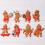 Conjunto de 12 enfeites de Natal Orchip em formato de boneco de gengibre, 7,6 cm (3 polegadas), kit de decoração para casa de boneco de gengibre. 6