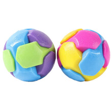 2 unidades de brinquedo divertido e criativo para animais de estimação: bola com estampa de pegada (cor aleatória)
