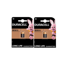 2X Duracell MN11 A11 11A (2 Blister Packs of 1 Bat