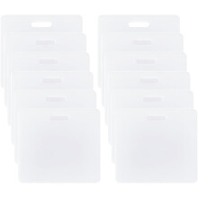Set di 12 badge in acrilico bianco fai-da-te da 3,1x3,3 pollici con pellicola protettiva per infermieri, insegnanti, tecnici di laboratorio e