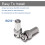 BRIEFCEC BNC Plug CCTV with Brass Centre Pin RG59/ 3