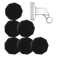 6pcs Metal Dash Cam Adhesive Piece Replacement for