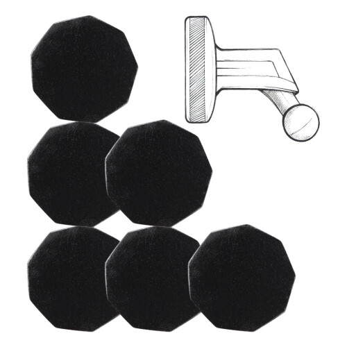 6pcs Metal Dash Cam Adhesive Piece Replacement for