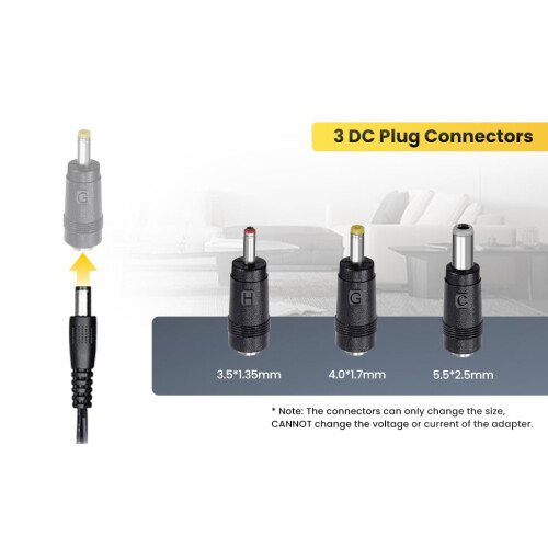 12V 0.5A 6W 1.8M Long Power Supply Adapter, AC DC 1