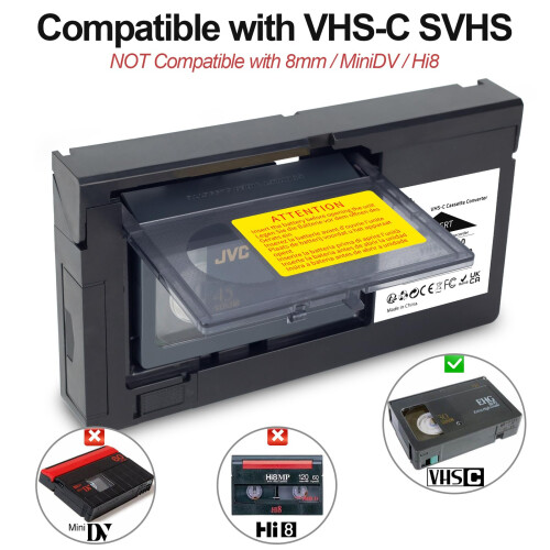 Minleer VHS to Digital Converter, VHS-C Cassette A 2