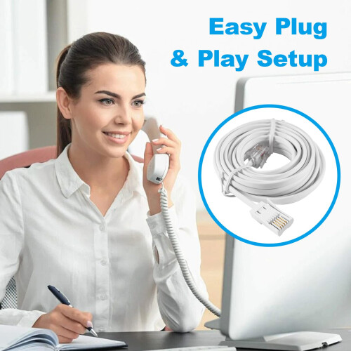 1 Pcs 5-Meter BT to RJ11Cable, Telephone Cable Pho 2