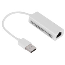 jixopn USB2.0 naar RJ45 netwerkconverterkaart, drivervrij, 10/100M LAN Ethernet-converter, extern voor pc met Windows-processor