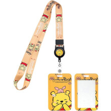 Cordino retrattile per badge con simpatico porta badge a cartone animato, ideale per studenti, insegnanti, infermieri, personale d'ufficio e