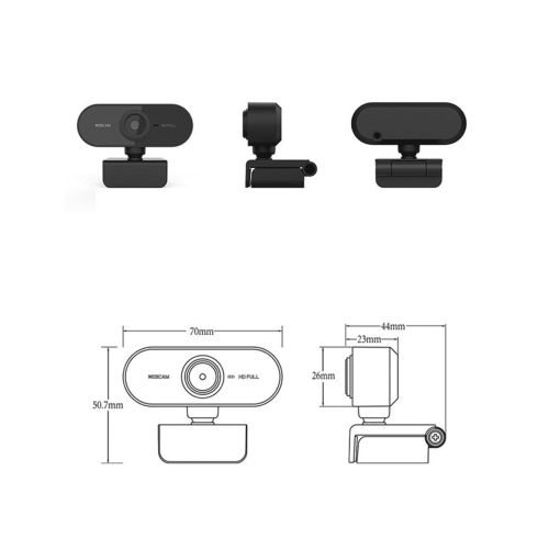 Κάμερα web 1080P με μικρόφωνο, κάμερα web HD USB για υπολογιστή, φορητό υπολογιστή, ζουμ, 2