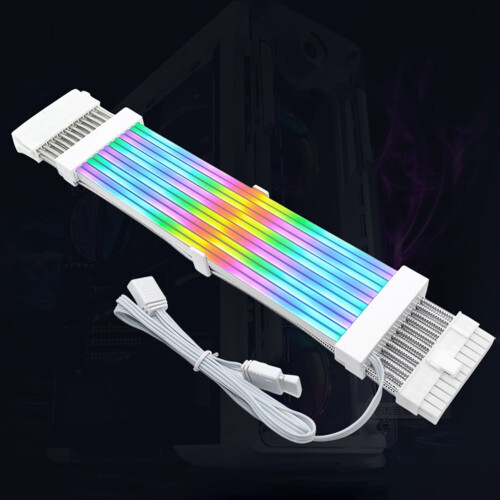 jixopn ARGB Neon Line Εύκαμπτο καλώδιο επέκτασης τροφοδοτικού για υπολογιστή για 2