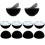 ULWSKY 10Pcs Black Round Silicone Speaker Isolatio 1
