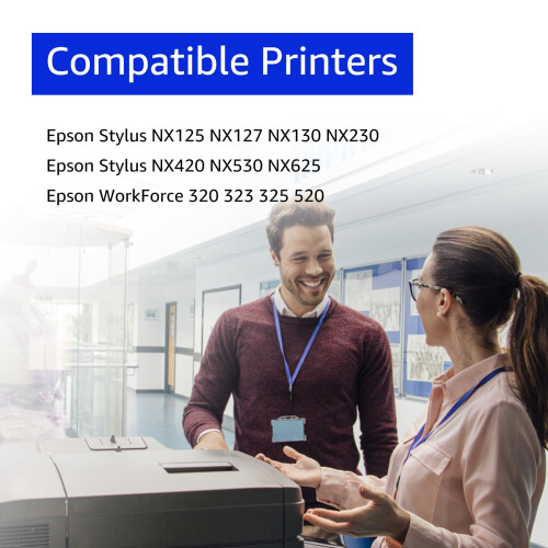 Ανταλλακτικό δοχείου μελανιού Magenta 125 για Epson 125T125, συμβατό με 1