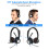 New Bee USB Headset with Microphone, Headphones wi 4