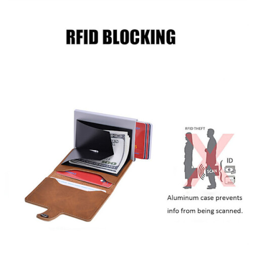 Προστασία RFID & NFC Πορτοφόλι Θήκη καρτών Θήκη για χαρτονομίσματα 5 τεμάχια Κάρτες 1