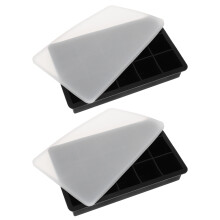 bandejas reutilizables para cubitos de hielo, moldes de silicona para cubitos, bandejas para helados, moldes de silicona para bricolaje con tapa,