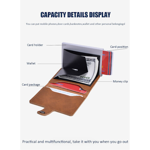 Προστασία RFID & NFC Πορτοφόλι Θήκη καρτών Θήκη για χαρτονομίσματα 5 τεμάχια Κάρτες 2