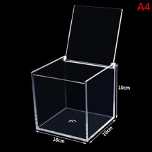 Priehľadná akrylová krabička na darčeky z plexiskla akrylového skla 10x10x10cm